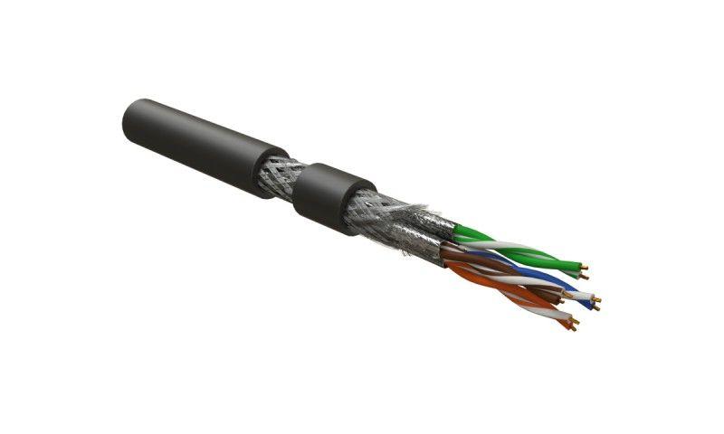 кабель s/ftp кат.6 4х2х23 awg многопров. жилы patch shf2 isftp 4-c6-p23/7-shf2-bk для сетей industrial ethernet черн. (уп.500м) hyperline 444079 от BTSprom.by