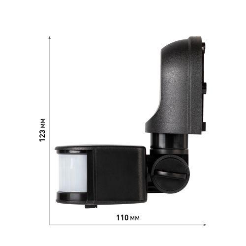  Датчик движения инфракрасн. настен. MD 04 1200Вт 180град. IP44 черн. Эра Б0067001 фото в каталоге от BTSprom.by