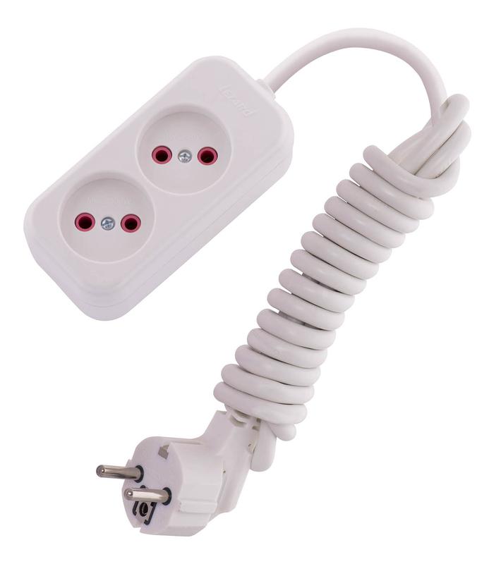 удлинитель 2х2м без заземл. 16а ip20 lila lezard 720-0202-203 от BTSprom.by