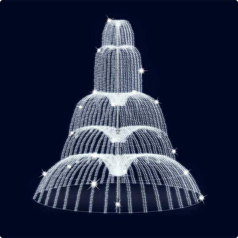 декоративный фонтан водопад 300 см (цвет на выбор) от BTSprom.by