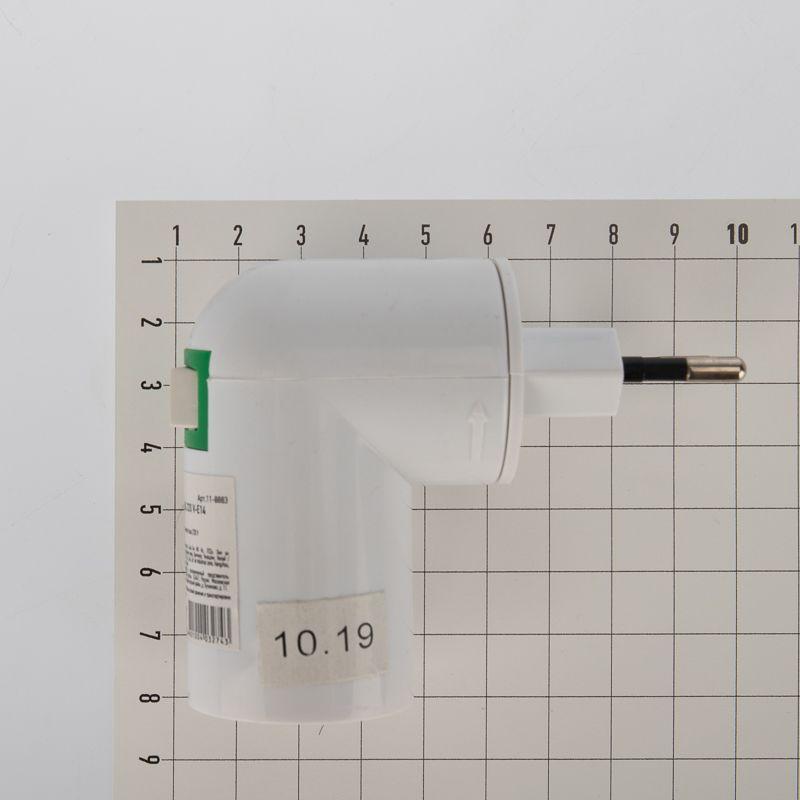  Переходник цокольный AC 220В-E14 с выключателем Rexant 11-8883 фото в каталоге от BTSprom.by