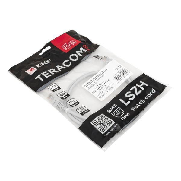  Патч-корд кат.5E UTP неэкранир. LSZH сер. 1.0м TERACOM PRO EKF TRP-5EUTP-LSH-1M-GY фото в каталоге от BTSprom.by