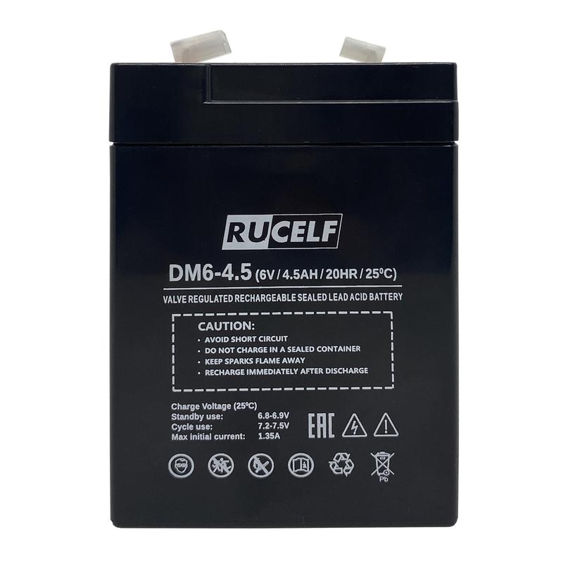 Батарея аккумуляторная RUCELF DM6-4.5 фото в каталоге от BTSprom.by  Батарея аккумуляторная RUCELF DM6-4.5 фото в каталоге от BTSprom.by