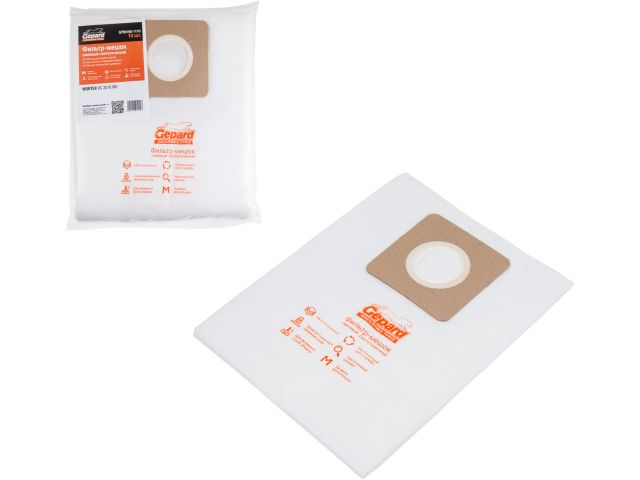 мешок для пылесоса wortex vc 3016 ws сменный (10 шт.) gepard gp90190-1110 от BTSprom.by