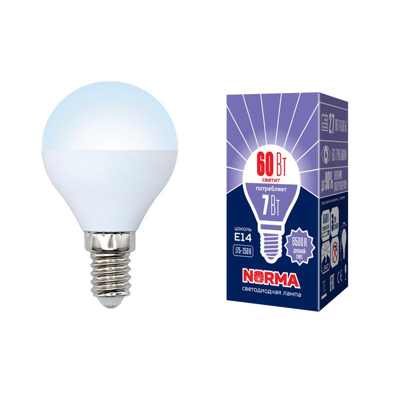 лампа светодиодная led-g45-7w/dw/e14/fr/nr norma 7вт матовая e14 (упак. картон) volpe ul-00003818 от BTSprom.by