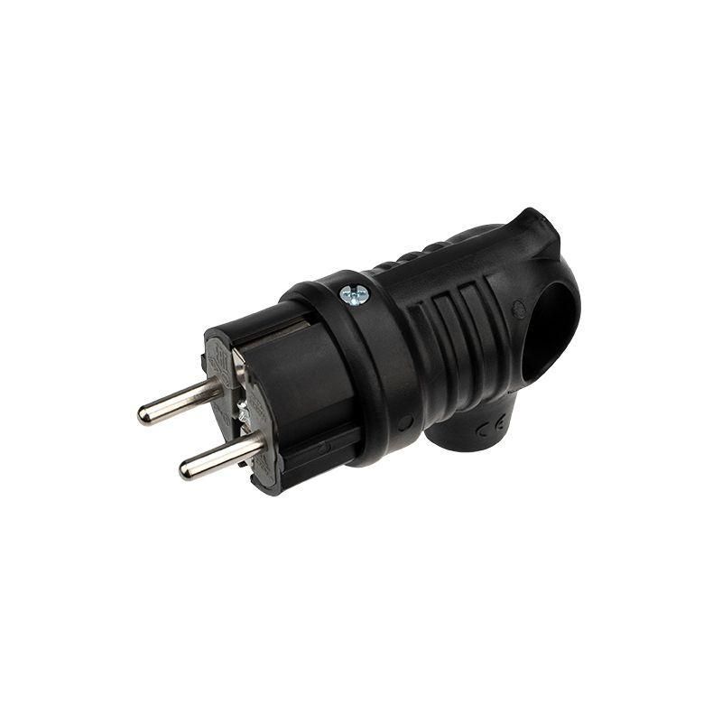 вилка угловая влагозащ. с кольцом с/з 16а ip44 каучук rexant 111-002 от BTSprom.by