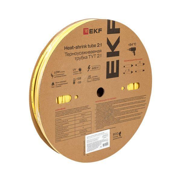 трубка термоусадочная тут нг 6/3 желт. (уп.100м) ekf tut-6-y от BTSprom.by