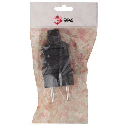  Вилка с заземл. прямая 16А черн. Vx2-B ЭРА Б0039674 фото в каталоге от BTSprom.by