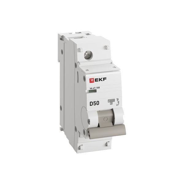  Выключатель автоматический модульный 1п D 50А 10кА ВА 47-100 PROxima EKF mcb47100-1-50D-pro фото в каталоге от BTSprom.by