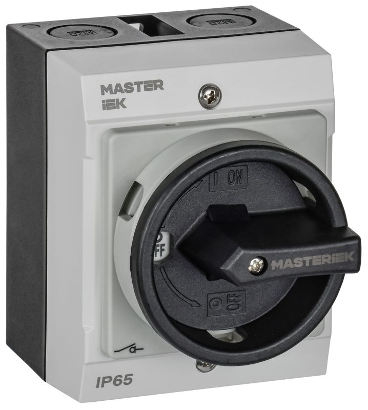 переключатель кулачковый 10а (сх. 92) в боксе закрытая рукоятка iek mi-cs21-010-092 от BTSprom.by