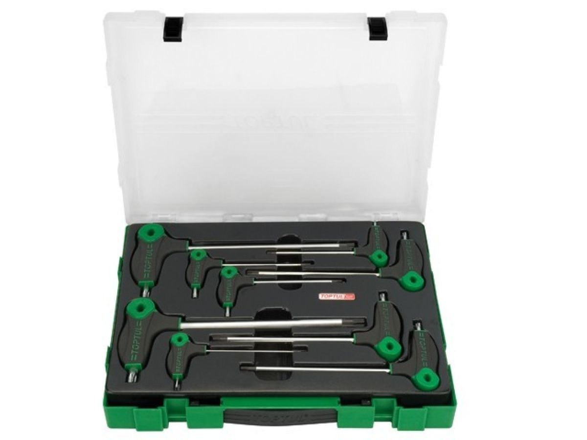 набор ключей l-type torx 2-10мм 9шт в пласт.боксе toptul gzc0904 от BTSprom.by