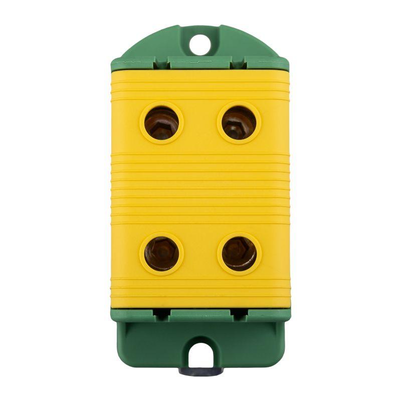  Клемма вводная силовая распределительная КВС 16-95кв.мм 2-рядная PE желт./зел. Rexant 11-2117 фото в каталоге от BTSprom.by