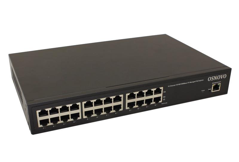 инжектор управляемый poe midspan-12/180rgm gigabit ethernet на 12 портов osnovo 11493 от BTSprom.by
