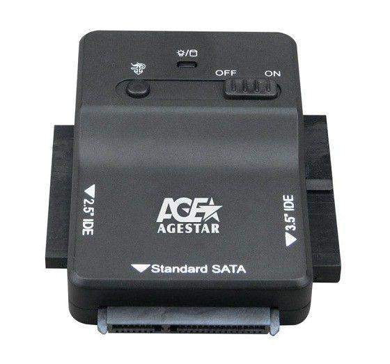 адаптер-переходник для hdd 3fbcp1 ide sata пластик черн. 2.5дюйм 3.5дюйм agestar 672504 от BTSprom.by
