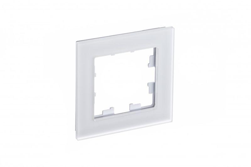 рамка 1-м atlasdesign nature матов. стекло бел. se atn330101 от BTSprom.by