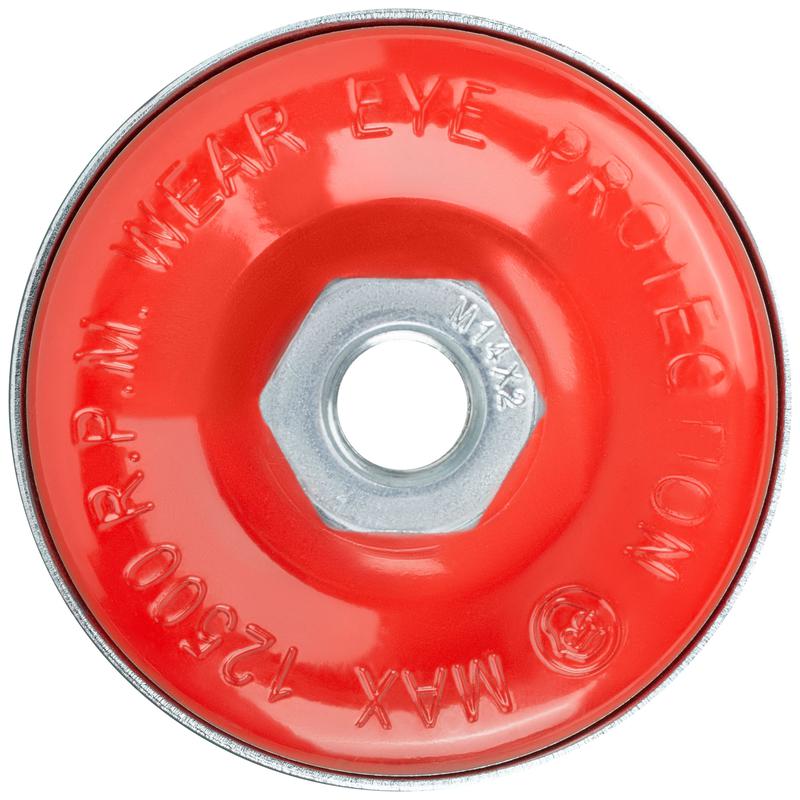  Корщетка-чашка гайка М14 стальная витая проволока с бандажом профи 75мм FIT 39507 фото в каталоге от BTSprom.by