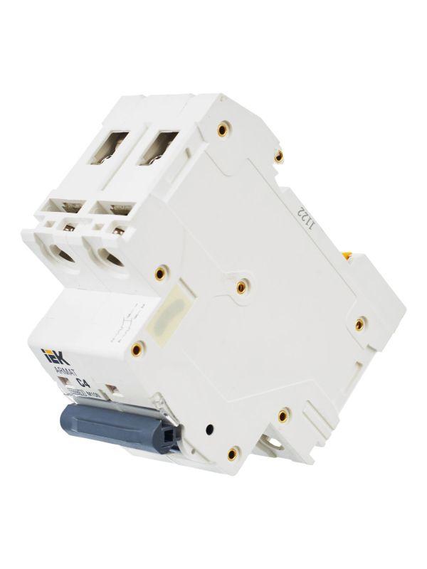  Выключатель автоматический модульный 2п C 4А M10N ARMAT IEK AR-M10N-2-C004 фото в каталоге от BTSprom.by