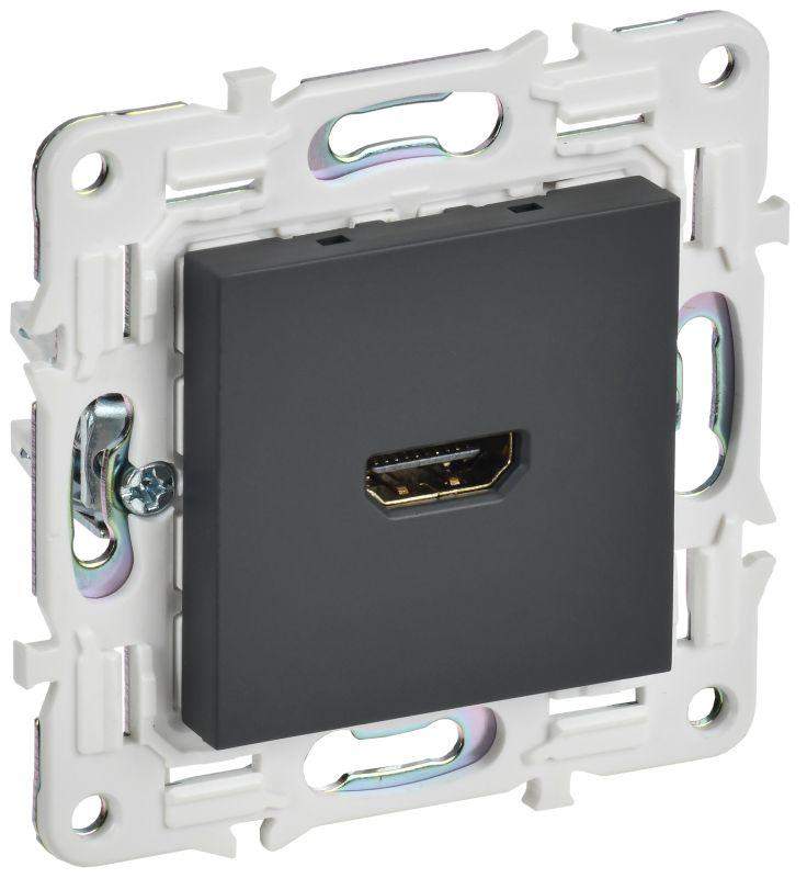 розетка hdmi skandy sk-h01g графит iek sk-h10-k53 от BTSprom.by