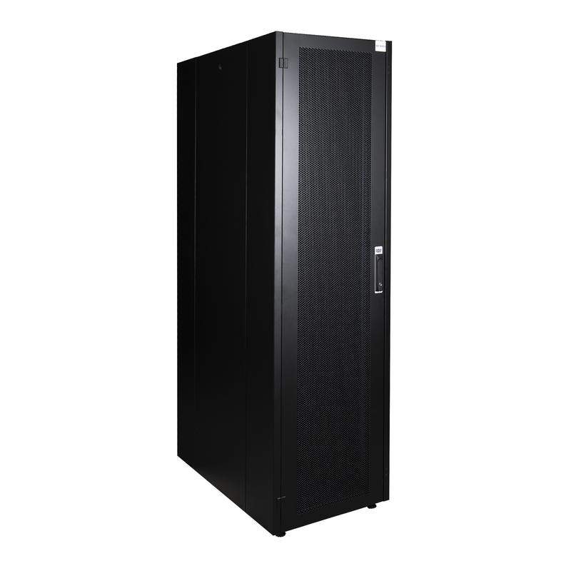 шкаф напольный 19дюйм 26u 600х1000 передн. дверь перфорир.; задн. стенка перфорир. черн. datarex dr-721231 от BTSprom.by