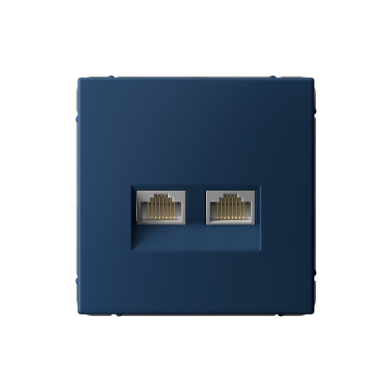 розетка компьютерная 2-м artgallery rj45 + rj45 кат.5e механизм аквамарин se gal001185 от BTSprom.by