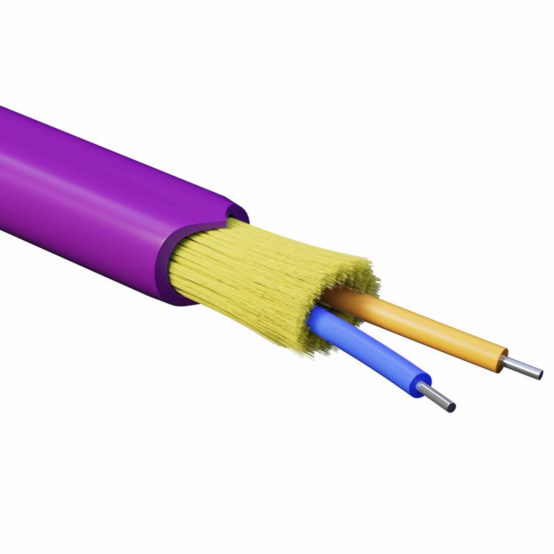 кабель волоконно-оптический распределит. нг(а)-hfltx 2 ов категория om4 (g.651.1) плотный буфер 0.4кн арамидные упрочняющие нити для внутр. прокл. бараб. 2000м dkc rndt4c2mg03 от BTSprom.by