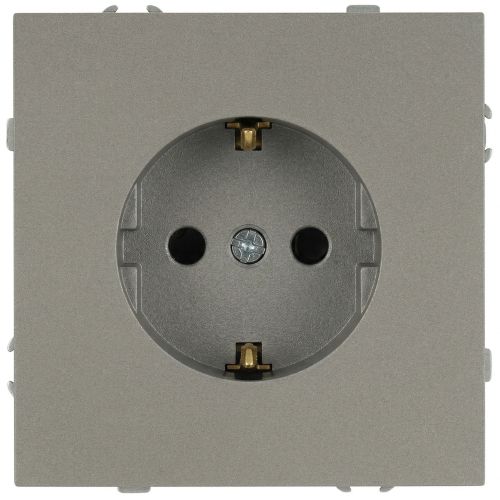 розетка 1-м с заземл. со шторками сп 16а ip20 250в galaxy титан эра б0070651 от BTSprom.by