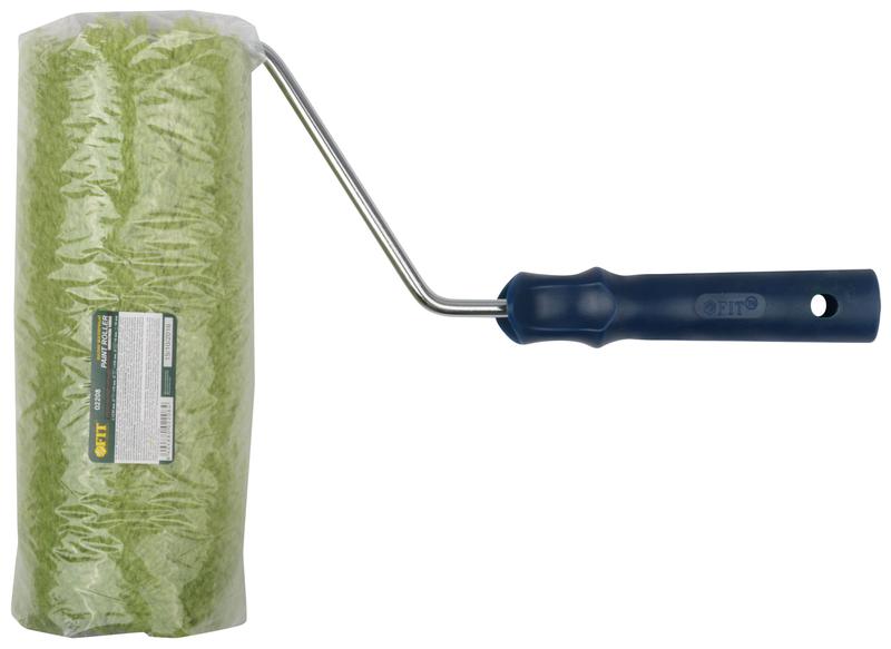  Валик полиакриловый нитяной профи бюгель 8мм диам. 70/106мм ворс 18мм 230мм зел. FIT 02208 фото в каталоге от BTSprom.by