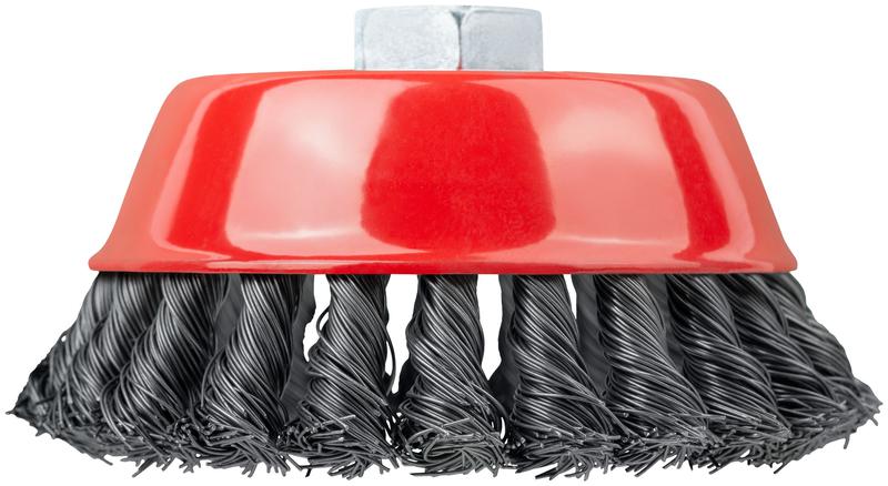  Корщетка-чашка гайка М14 стальная витая проволока 125мм FIT 39469 фото в каталоге от BTSprom.by