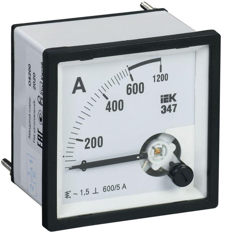 амперметр э47 96х96мм 600/5а кл. точн. 1.5 iek ipa20-6-0600-e от BTSprom.by