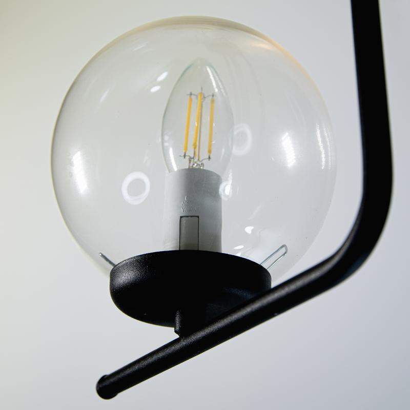  Светильник НПБ 01-3х40-225 "Лоу" 131 (Плафон 7590) E14 [ИМ] потолочный черн. муар Элетех 1005405119 фото в каталоге от BTSprom.by