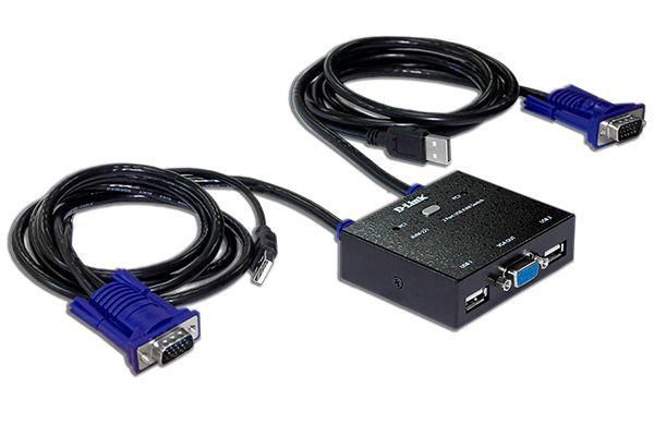 переключатель kvm-221/c1a 2-порт. kvm-переключатель с портами vga и usb d-link 1101927 от BTSprom.by
