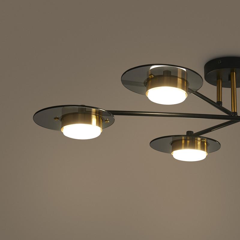  Светильник Moon 6х7Вт GX53 IP20 подвесной Freya FR5513PL-06BBZ фото в каталоге от BTSprom.by