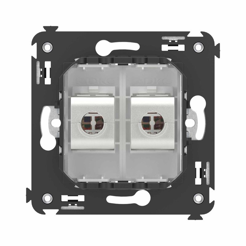  Розетка компьютерная 2-м СП Avanti "Белое облако" RJ45 кат.6A без шторок экранир. механизм DKC 4400774 фото в каталоге от BTSprom.by