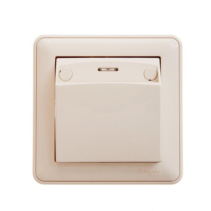  Выключатель карточный 1-кл. СП W59 16А IP20 в сборе сл. кость SE VS616-051-28 фото в каталоге от BTSprom.by