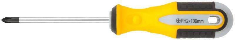 отвертка "старт" crv сталь прорезиненная ручка 6х100мм рн2 fit 55177 от BTSprom.by
