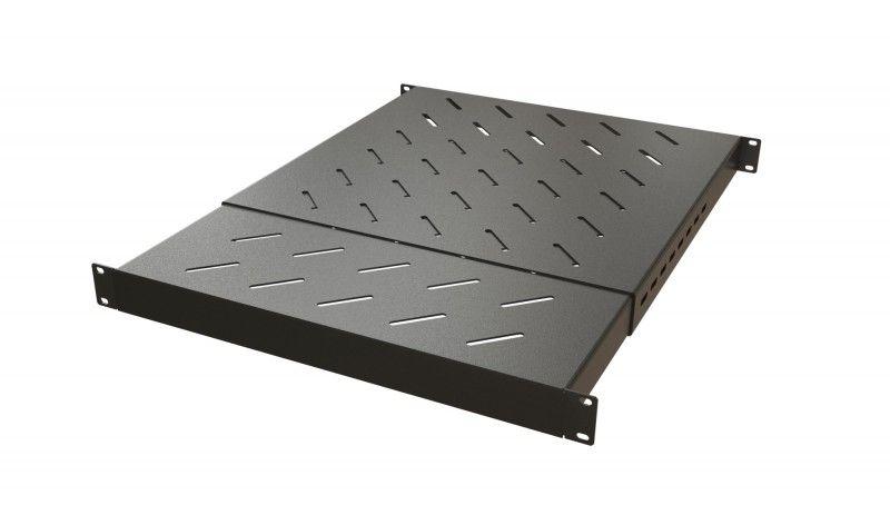 полка tsd3h-1u-650/1100-ral9005 крепление 19дюйм раздвижная 1u с регулир. глуб. установки от 650мм до 1100 м нагрузка до 220кг для установки в шкафы глубиной 800-1200мм черн. hyperline 443450 от BTSprom.by