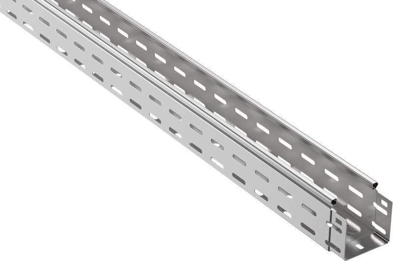 Лоток листовой перфорир. 80х80 L3000 сталь 0.55мм оцинк. IEK CLP10-080-080-055-3 от BTSprom.by