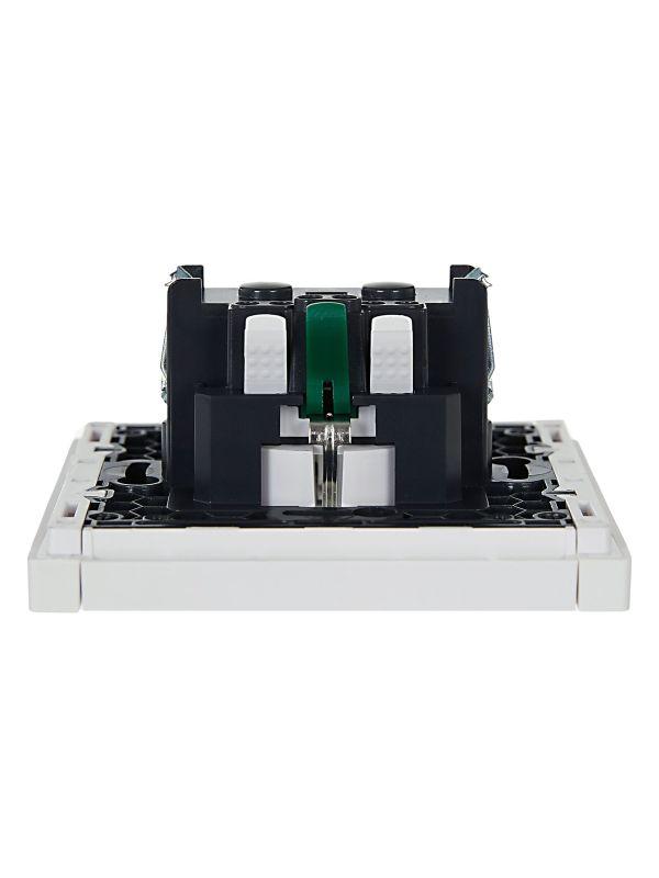  Розетка СП FORTE&PIANO FP214 16А с заземл. без защ. шторок безвинт. крепл. бел. IEK FP-R11-16-1-K01 фото в каталоге от BTSprom.by