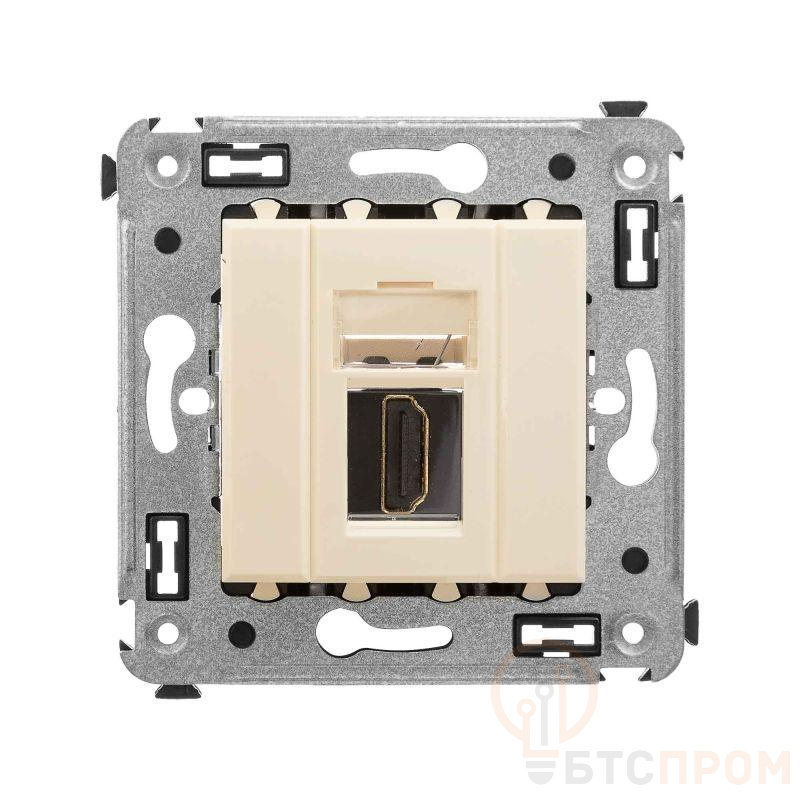 Розетка HDMI 1-м СП Avanti "Ванильная дымка" тип А-А DKC 4405253 фото в каталоге от BTSprom.by  Розетка HDMI 1-м СП Avanti "Ванильная дымка" тип А-А DKC 4405253 фото в каталоге от BTSprom.by