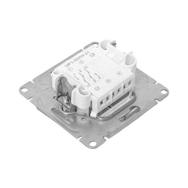  Выключатель проходной 2-кл. СП Эпика механизм алюм. EKF UP1-SWA-21 фото в каталоге от BTSprom.by