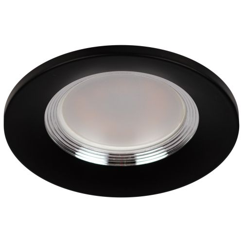  Светильник алюминиевый KL107 BK/SL MR16 GU5.3 встраив. черн. серебро Эра Б0061098 фото в каталоге от BTSprom.by