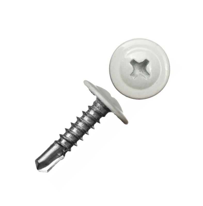 саморез шсмм сверло 4.2х16 бел. kp ral 9003 (уп.20шт) tech-krep/zitar 125523 от BTSprom.by