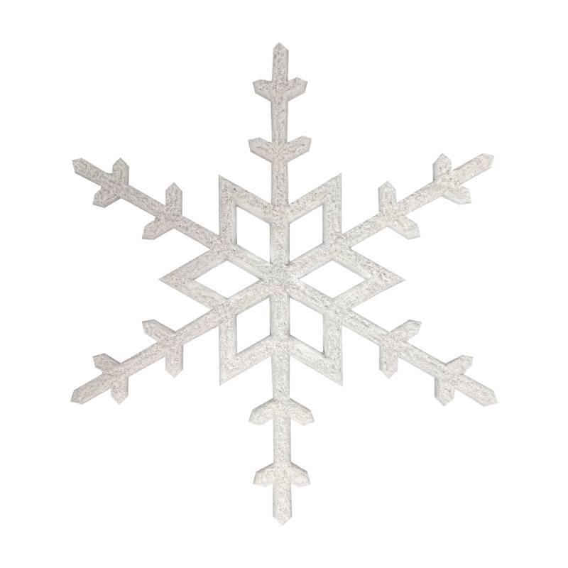 акриловая светодиодная фигура снежинка 96 см, белая led-ice от BTSprom.by