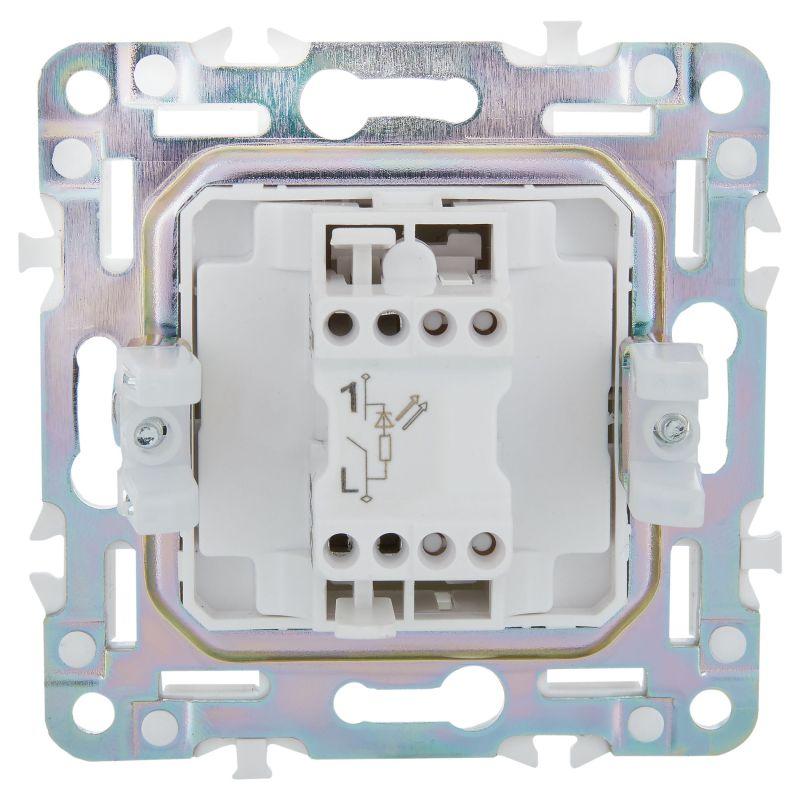  Выключатель 1-кл. SKANDY 10А SK-V07G с индикацией графит IEK SK-V10-1-10-K53 фото в каталоге от BTSprom.by