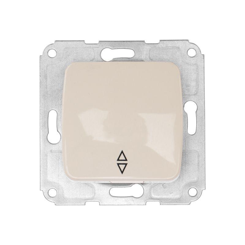 переключатель проходной 1-кл. сп dea 10а механизм беж. kranz kr-78-0235 от BTSprom.by