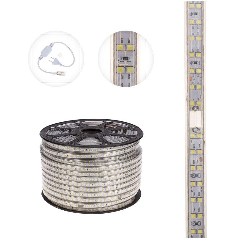  Лента светодиодная SMD2835 6.5x17мм 180LED/м 220В IP67 бел. (уп.100м) Neon-Night 142-201 фото в каталоге от BTSprom.by