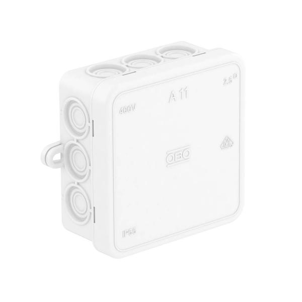 коробка распределительная 85х85х40мм a11 hf rw без клемм. колодки obo 2000180 от BTSprom.by