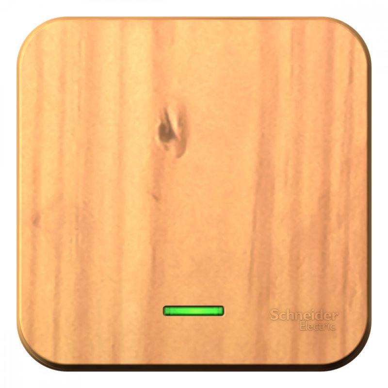 выключатель 1-кл. оп blanca 10а ip20 (сх. 1) 250в с подсветкой с изолир. пластиной ясень se blnva101115 от BTSprom.by