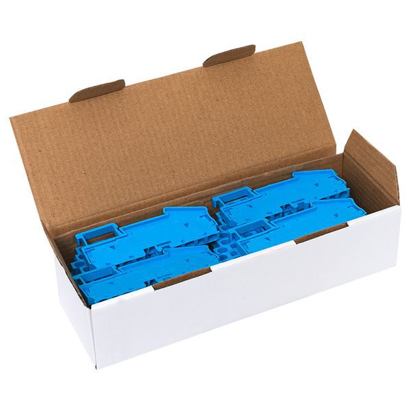  Колодка клеммная ST-4 41А 4 вывода пружинная син. EKF plc-jxb-st-4-4-blue фото в каталоге от BTSprom.by