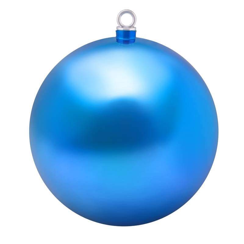 елочная фигура шар глянцевый, 25 см, цвет синий от BTSprom.by